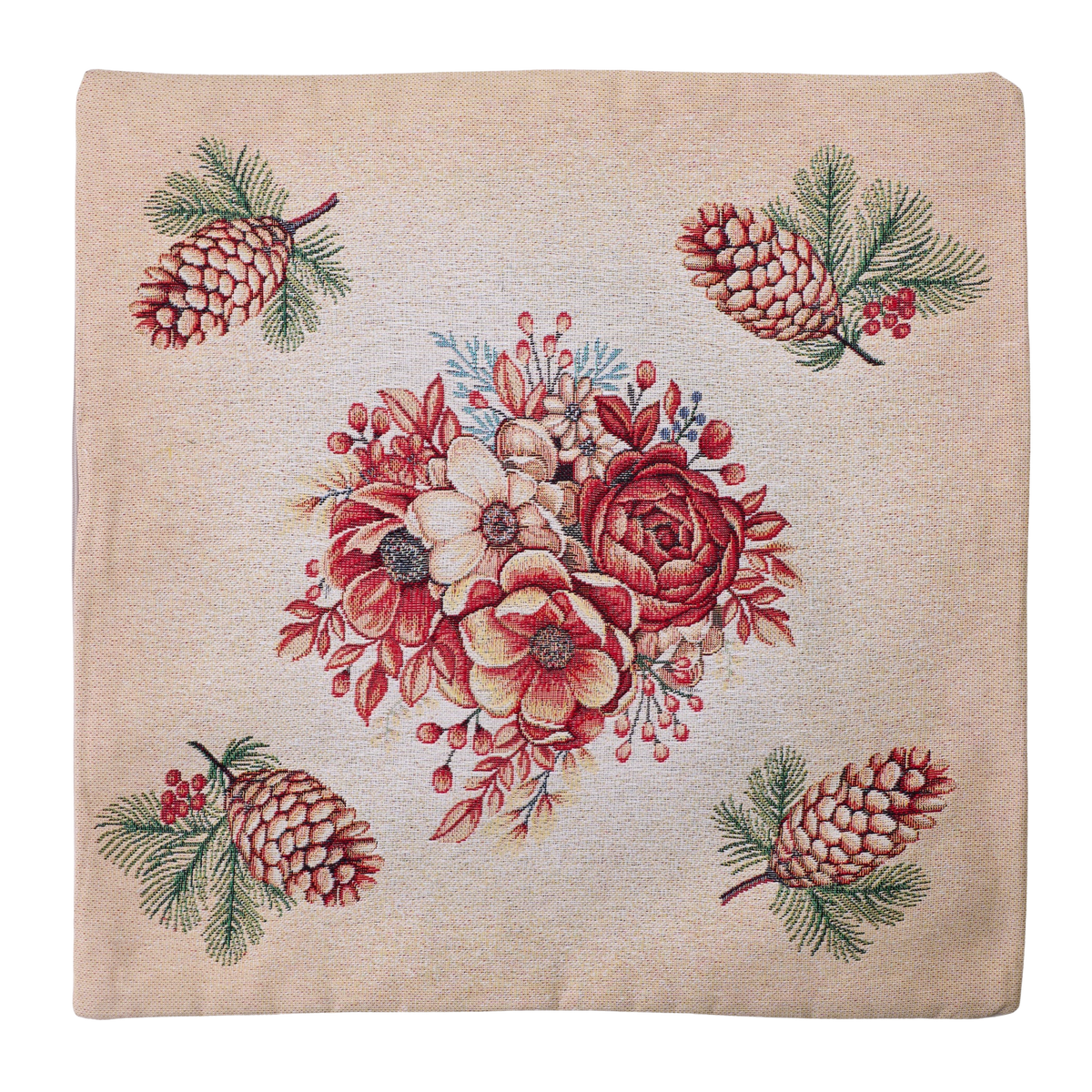 Milano Zone Floral Gobelin Cushion 43 x 43 cm - FLOW-4343-002
