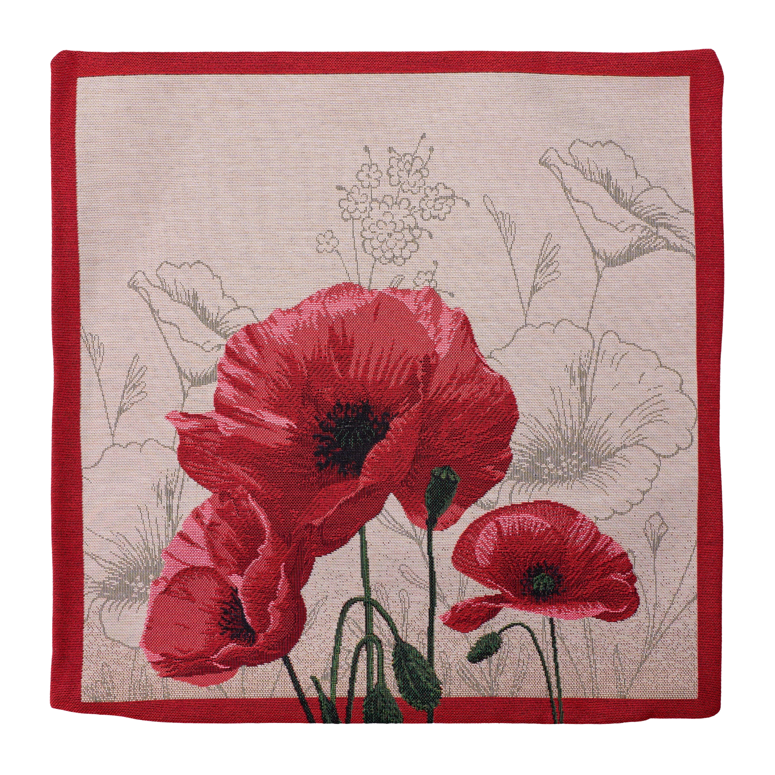 Milano Zone Floral Gobelin Cushion 43 x 43 cm - FLOW-4343-018