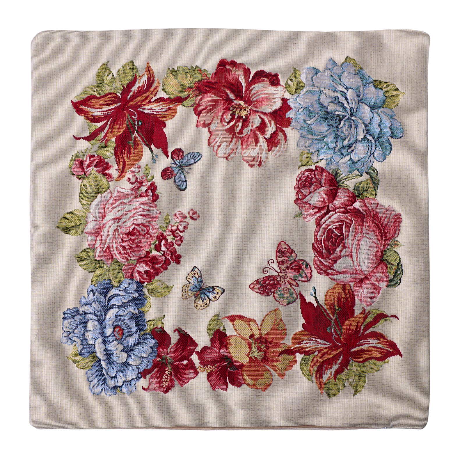 Milano Zone Floral Gobelin Cushion 43 x 43 cm - FLOW-4343-033