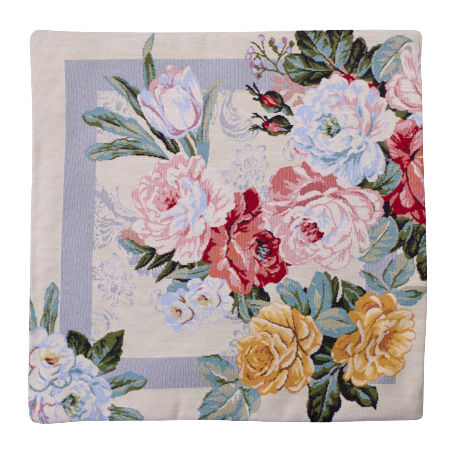 Milano Zone Floral Gobelin Cushion 43 x 43 cm - FLOW-4343-041