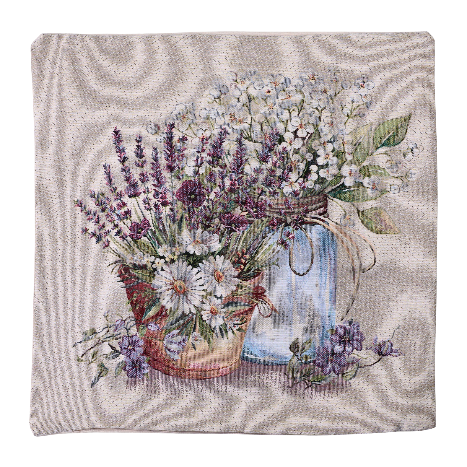 Milano Zone Floral Gobelin Cushion 43 x 43 cm - FLOW-4343-044