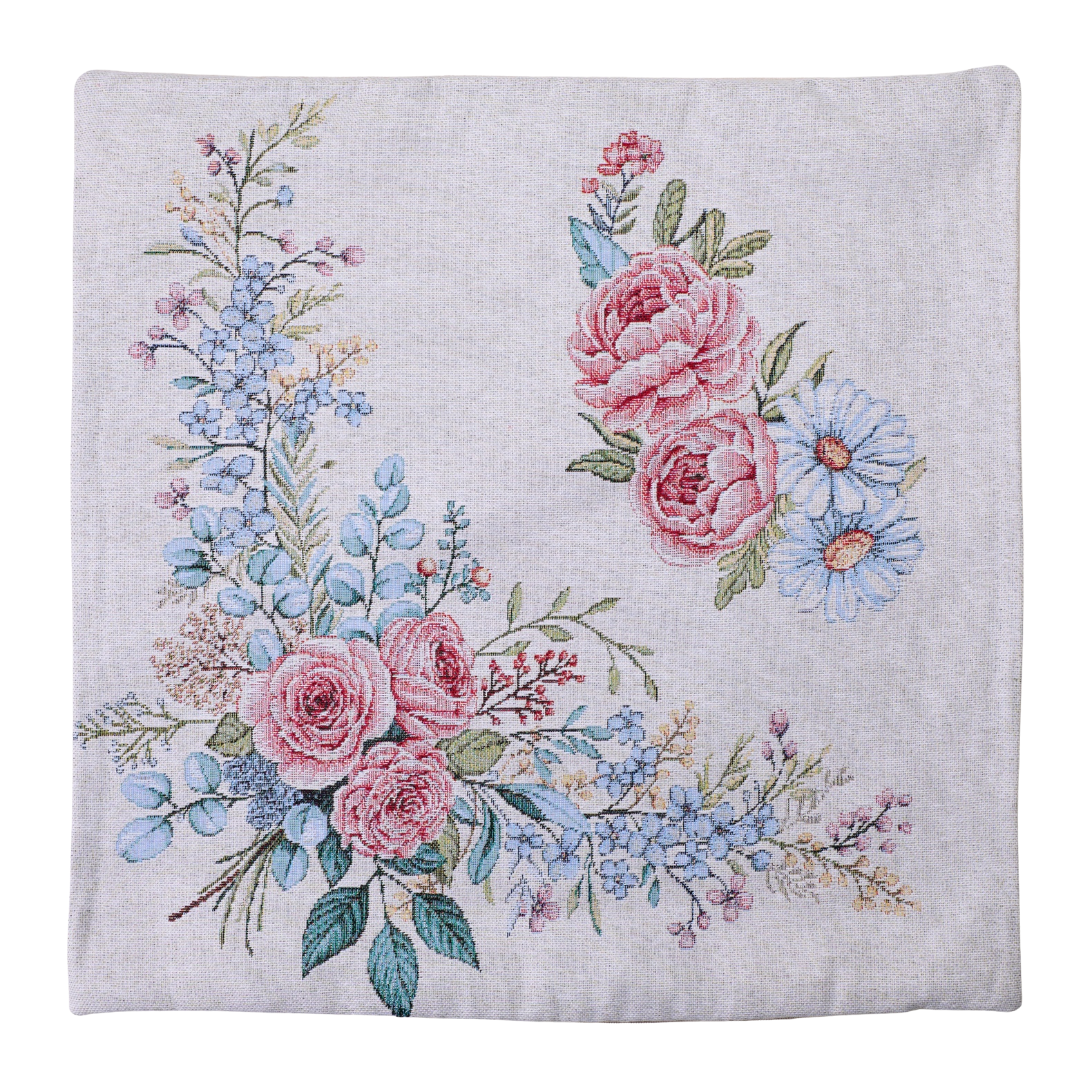 Milano Zone Floral Gobelin Cushion 43 x 43 cm - FLOW-4343-100