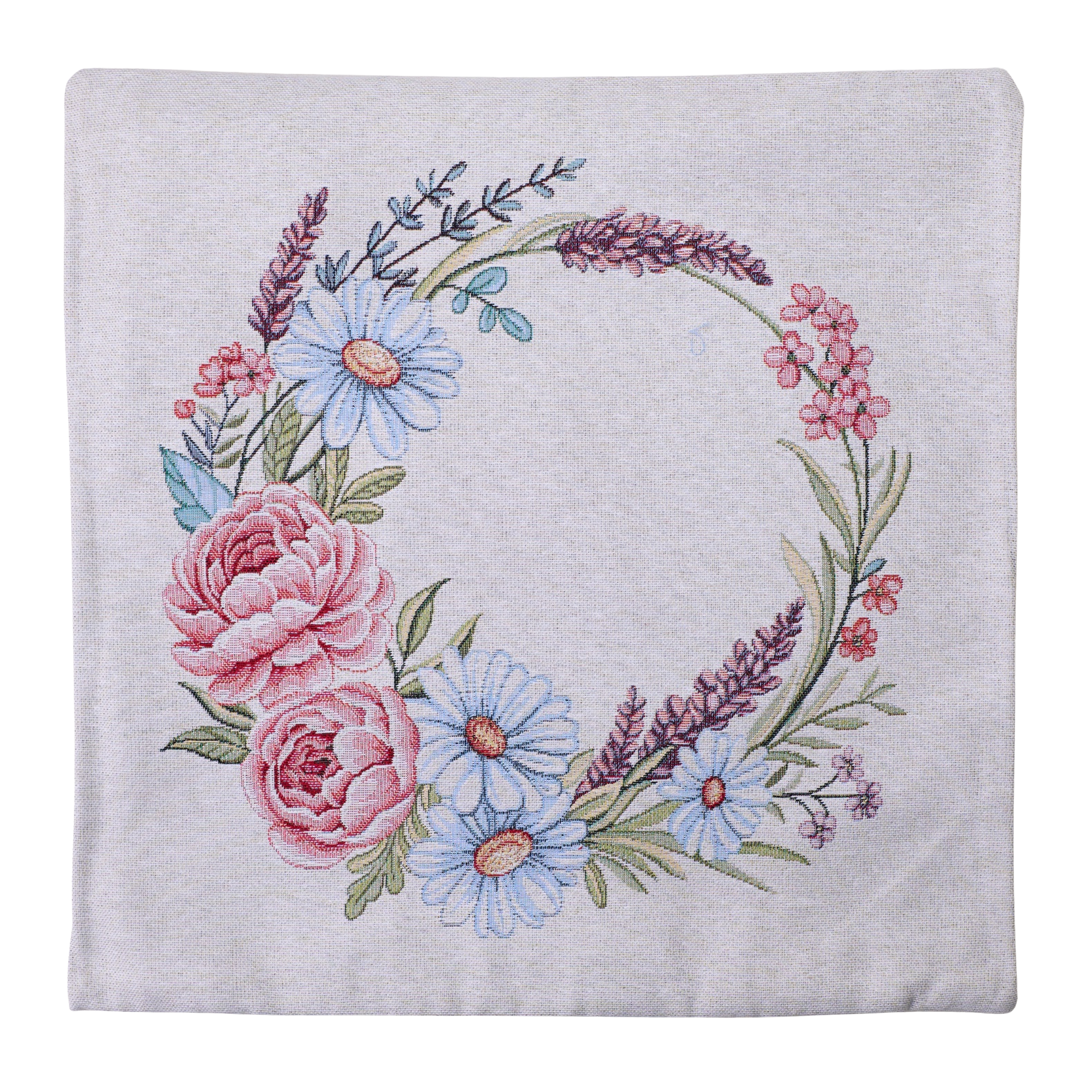 Milano Zone Floral Gobelin Cushion 43 x 43 cm - FLOW-4343-101