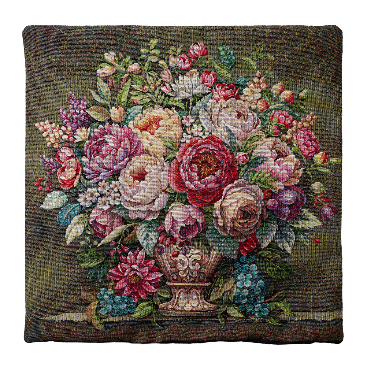 Milano Zone virágmintás gobelin díszpárnahuzat, 43 × 43 cm – FLOW-4343-107