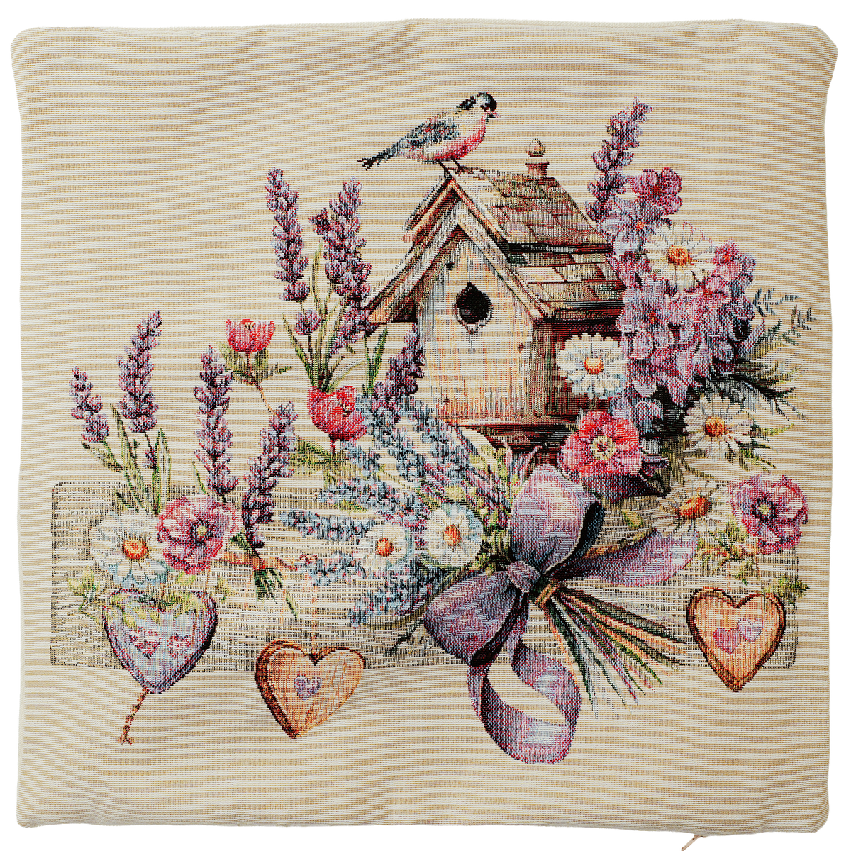 Milano Zone virágmintás gobelin díszpárnahuzat, 43 × 43 cm – FLOW-4343-109
