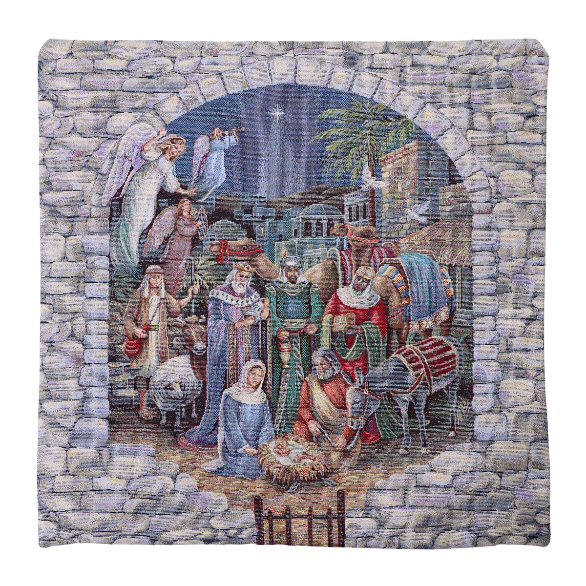 Milano Zone Nativity Gobelin Cushion 43 x 43 cm - FTALE-4343-107