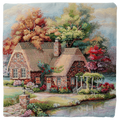 Milano Zone otthon és kert témájú gobelin díszpárnahuzat, 43 × 43 cm – HOME-4343-027