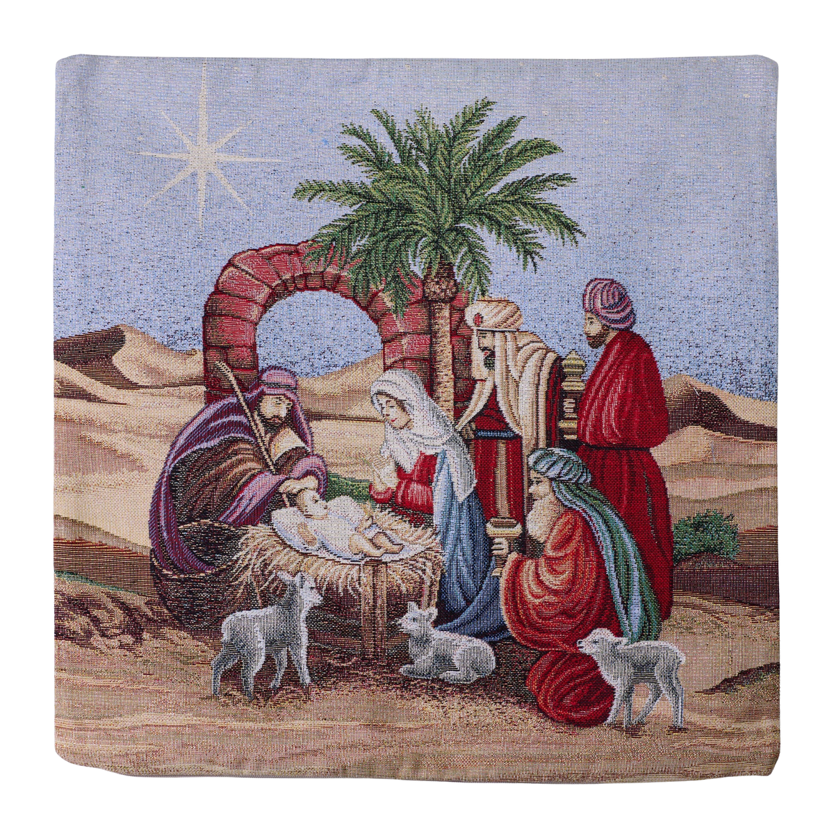 Milano Zone Nativity Gobelin Cushion 43 x 43 cm - TALE-4343-057