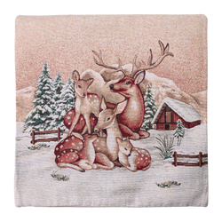 Milano Zone Christmas gobelin cushion cover, 43 × 43 cm
