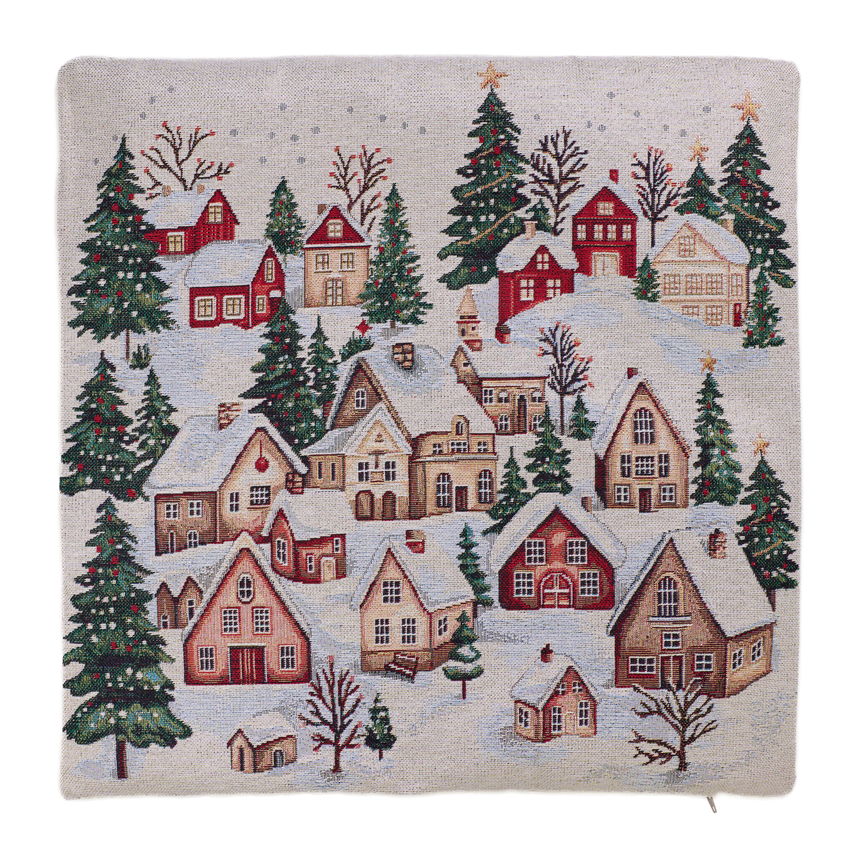 Milano Zone karácsonyi gobelin díszpárnahuzat, 43 × 43 cm – XMAS-4343-S246