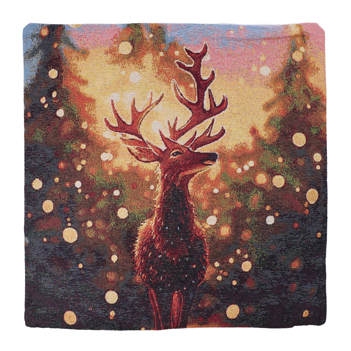 Milano Zone karácsonyi gobelin díszpárnahuzat, 43 × 43 cm – XMAS-4343-S248