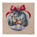 Milano Zone karácsonyi gobelin díszpárnahuzat, 43 × 43 cm – XMAS-4343-S249