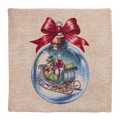 Milano Zone karácsonyi gobelin díszpárnahuzat, 43 × 43 cm – XMAS-4343-S251