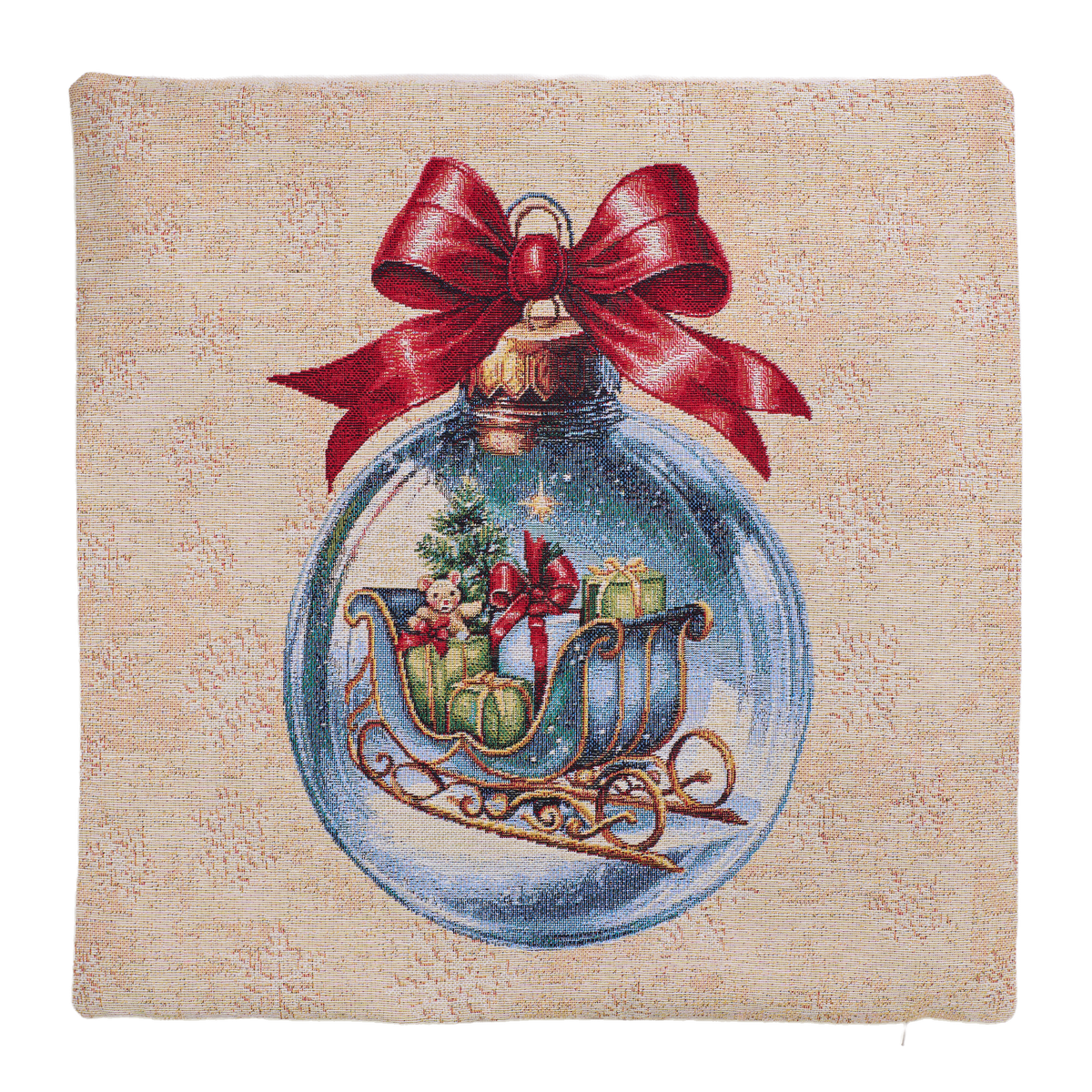 Milano Zone karácsonyi gobelin díszpárnahuzat, 43 × 43 cm – XMAS-4343-S251