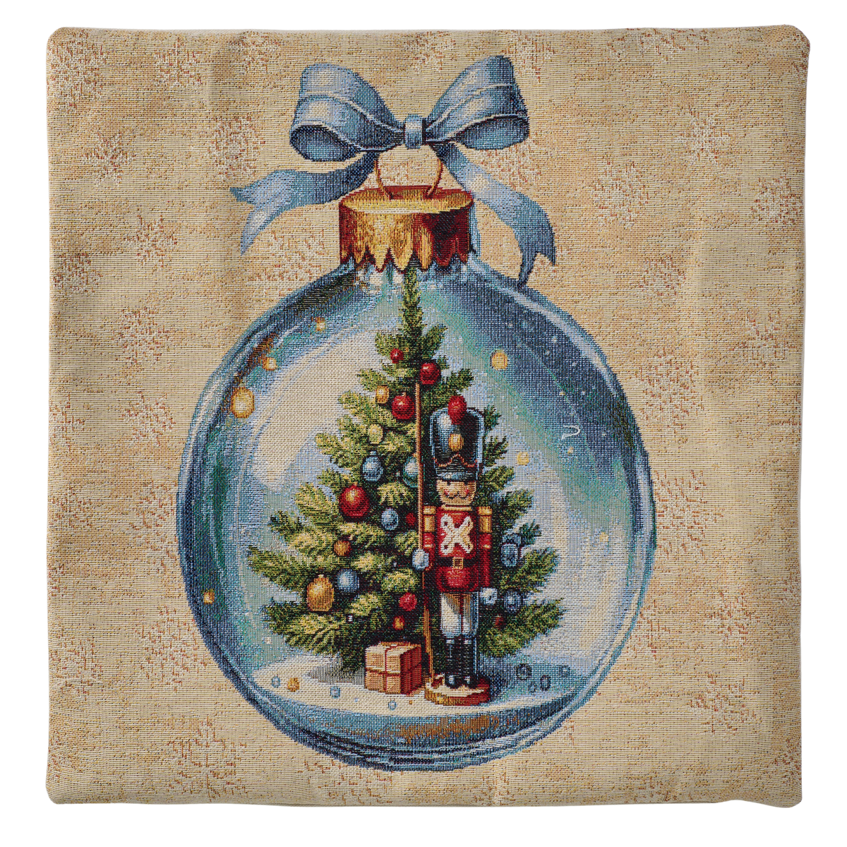 Milano Zone karácsonyi gobelin díszpárnahuzat, 43 × 43 cm – XMAS-4343-S252