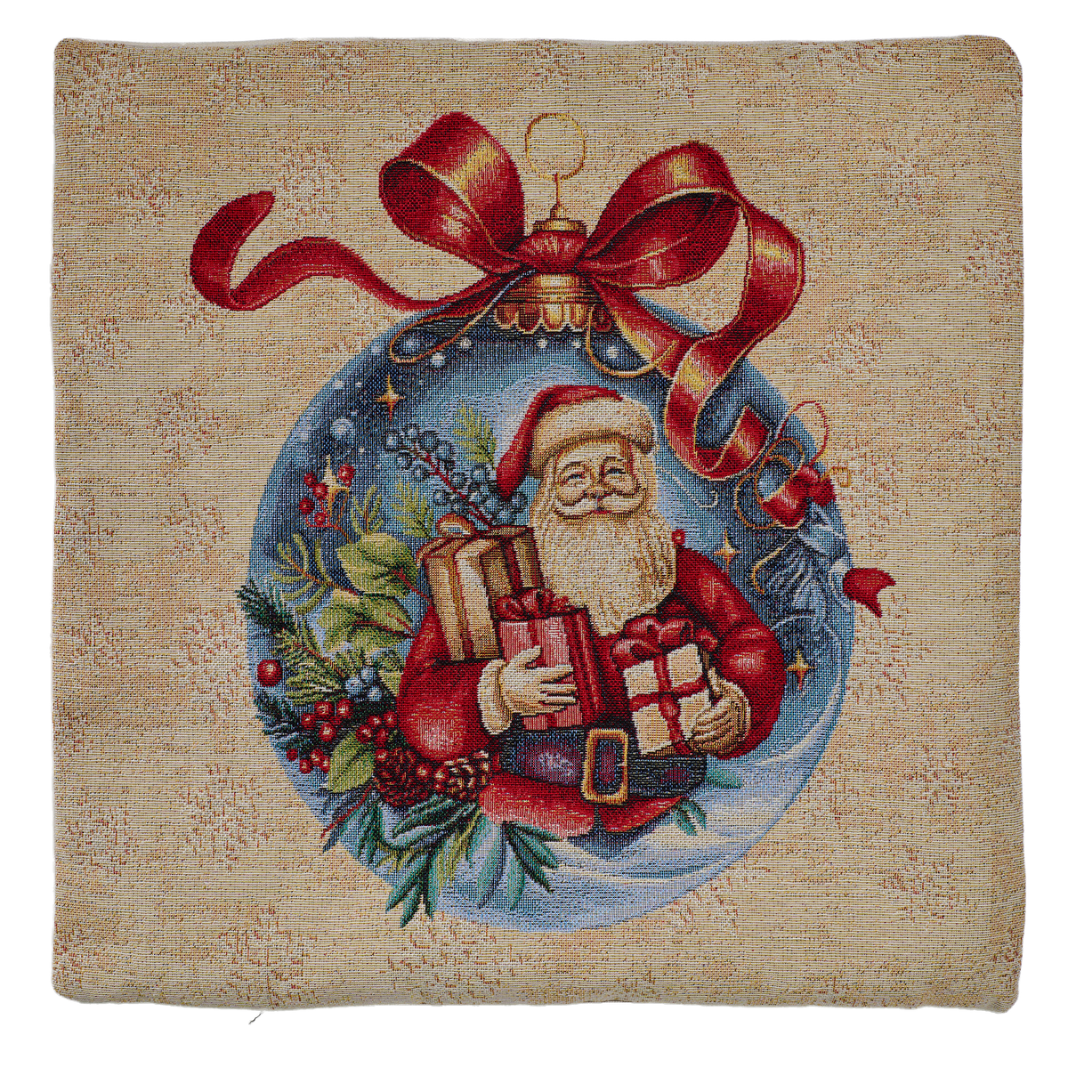 Milano Zone karácsonyi gobelin díszpárnahuzat, 43 × 43 cm – XMAS-4343-S253